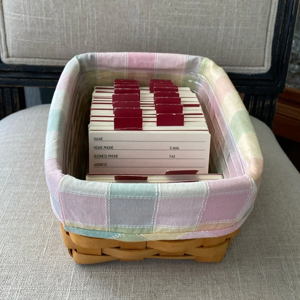 Longaberger Address Basket 1999